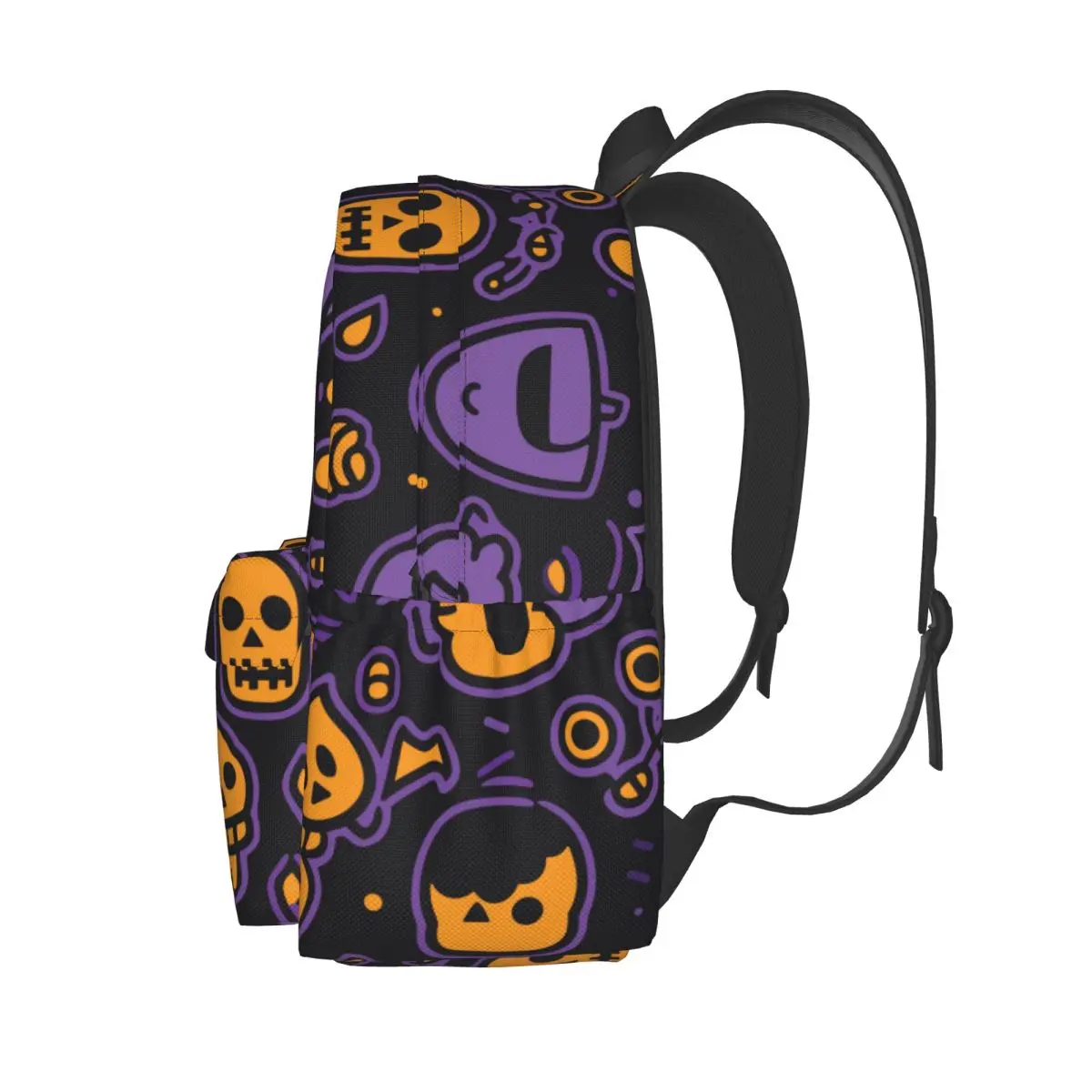 Halloween Theme Large Capacity Student School Bag Casual Backpack Stylish Travel Bag
