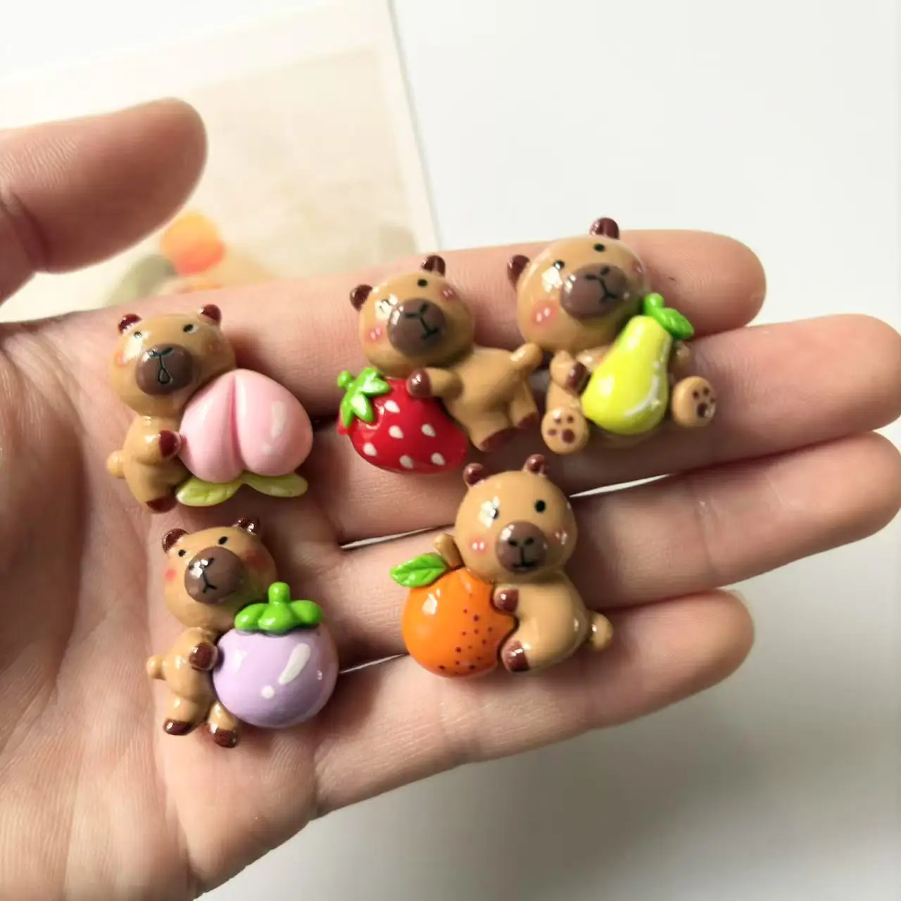Cute Fruit Baby Resin Can't Think of Cute Magnet Photo Message Fixed Magnet