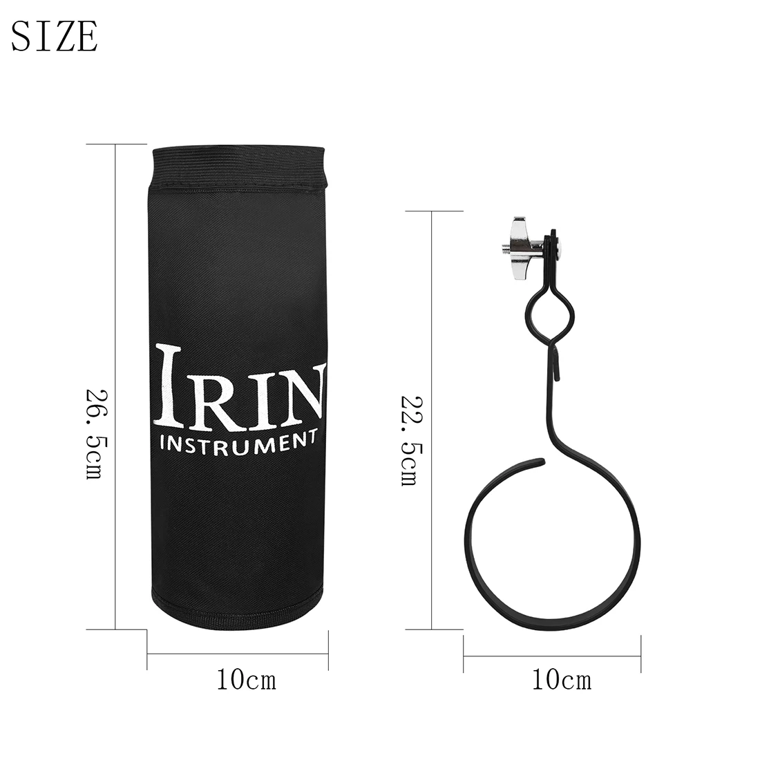 IRIN Drumstick Storage Bag Percussion Drum Instrument Parts Oxford Fabric Colored Drum Stick Bag Case with Steel Support Frame