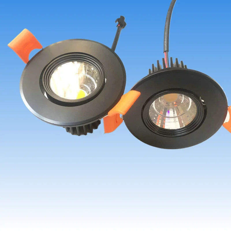 68mm 3W Mini Recessed Ceiling Spot Light silver white body 1 Kit For Cree Led 3000K + Driver Open Hole 50Mm