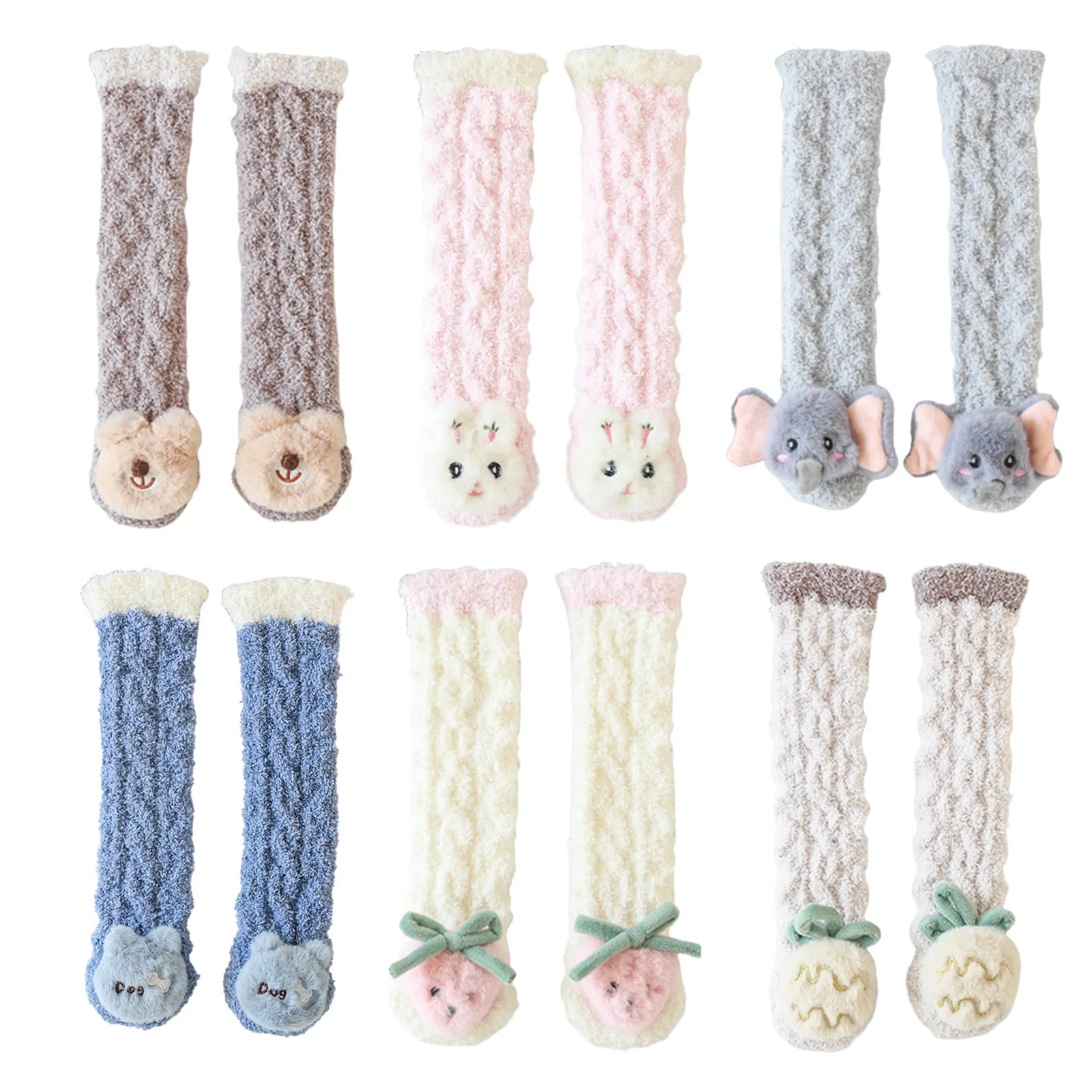 

Thicken Cartoons -length Baby Socks Cartoon Doll -length Socks Suitable for Spring Autumn And Winter