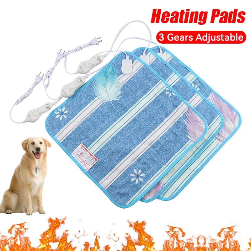 Random 1Pcs Pet Dog Cat Kitten Warm Electric Heat Pad Heating Blanket Puppy Kitten Bunny Heater Bed Mat warmer Cushion 40*40cm