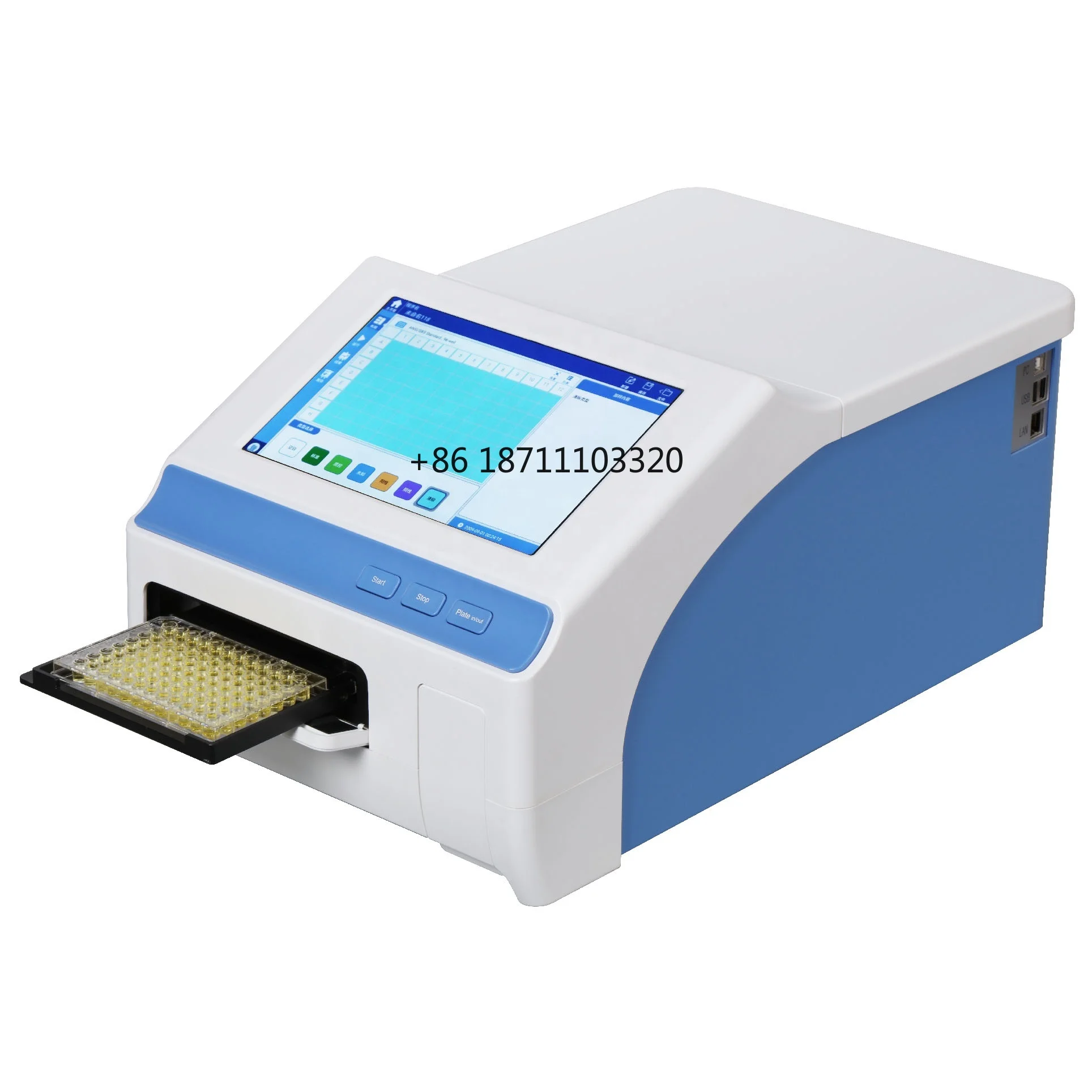 Lector CHINCAN Flexa-200 Precio Lector de microplacas de placa de 96 pocillos Lector Elisa a buen precio