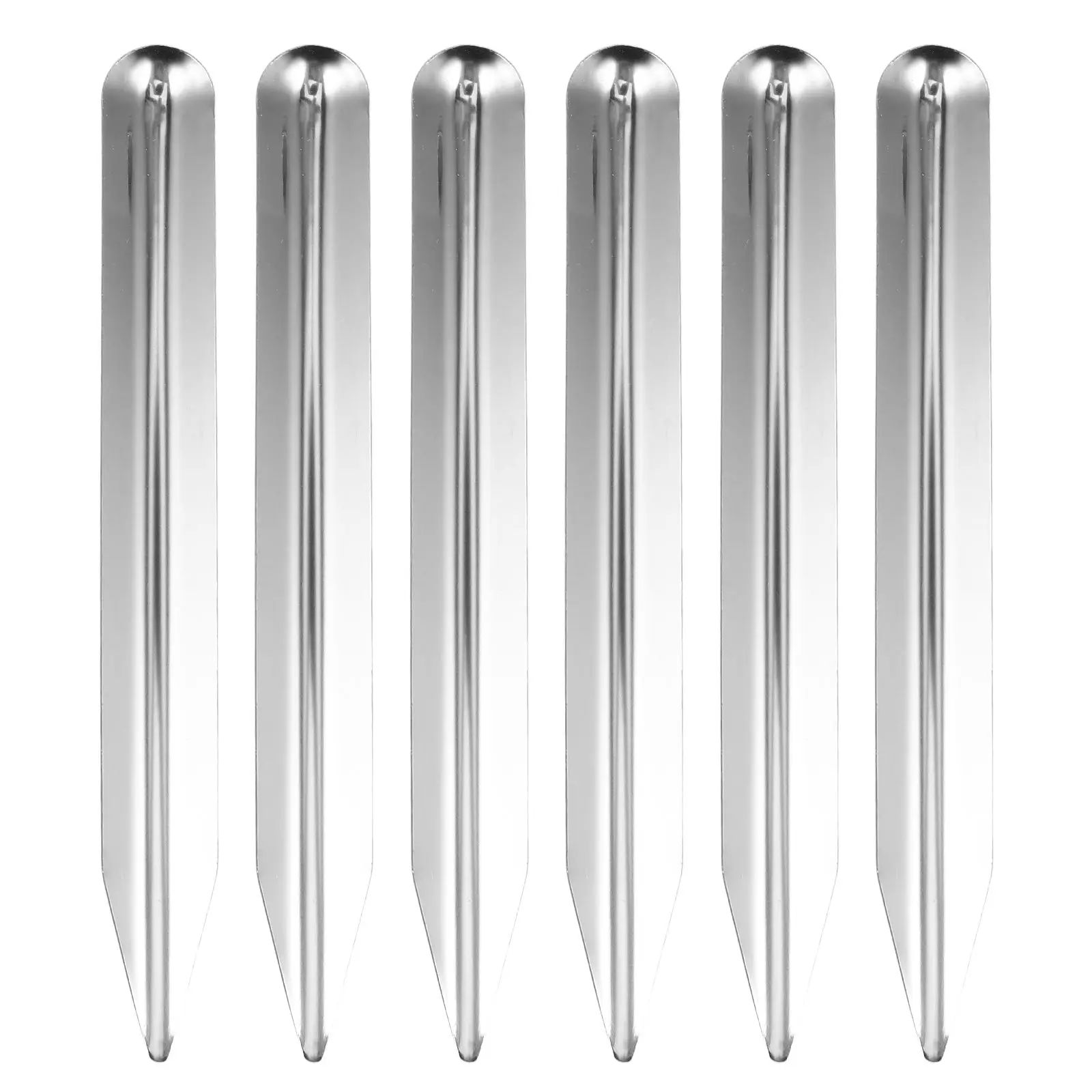 

6 Pcs Laboratory Spoon Stainless Steel Measuring Long Handle Coffee Bean Scientific Research Teaching Equipment