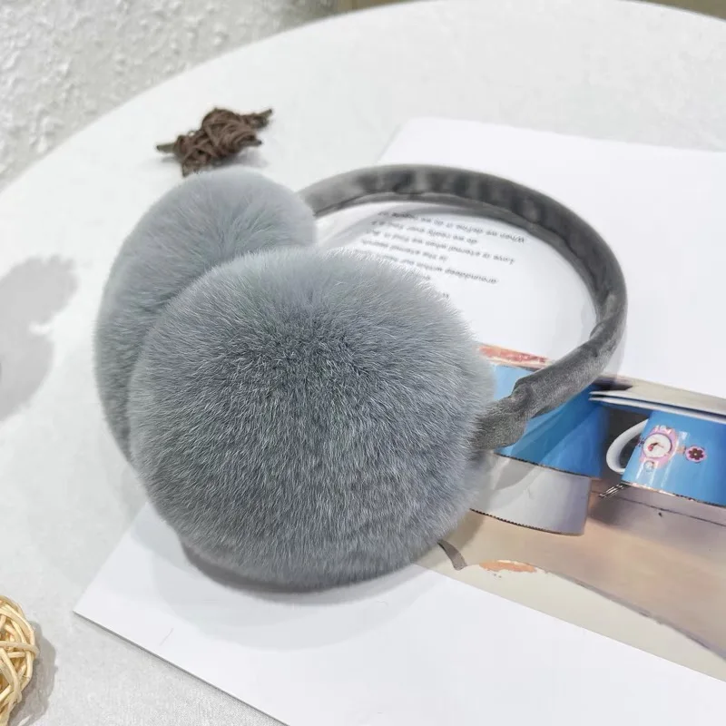 شعبية صائدة رخيصة لطيف الاشياء حقيقية ريكس الأرنب الفراء غطاء للأذنين لفصل الشتاء CX-A-147