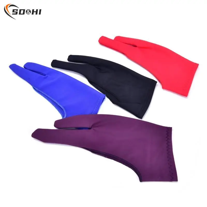 1PC Two-finger Right And Left Hand Anti-fouling Gloves Drawing Gloves Suitable For Both For Any Graphics Drawing Tablet