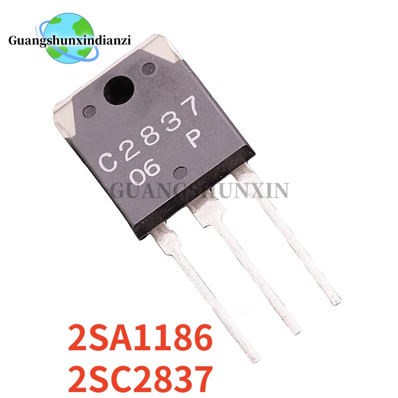 5pairs/5pcs NEW A1186 C2837 2SA1186 2SC2837 TO-3P Audio power amplifier matched pair tube In Stock
