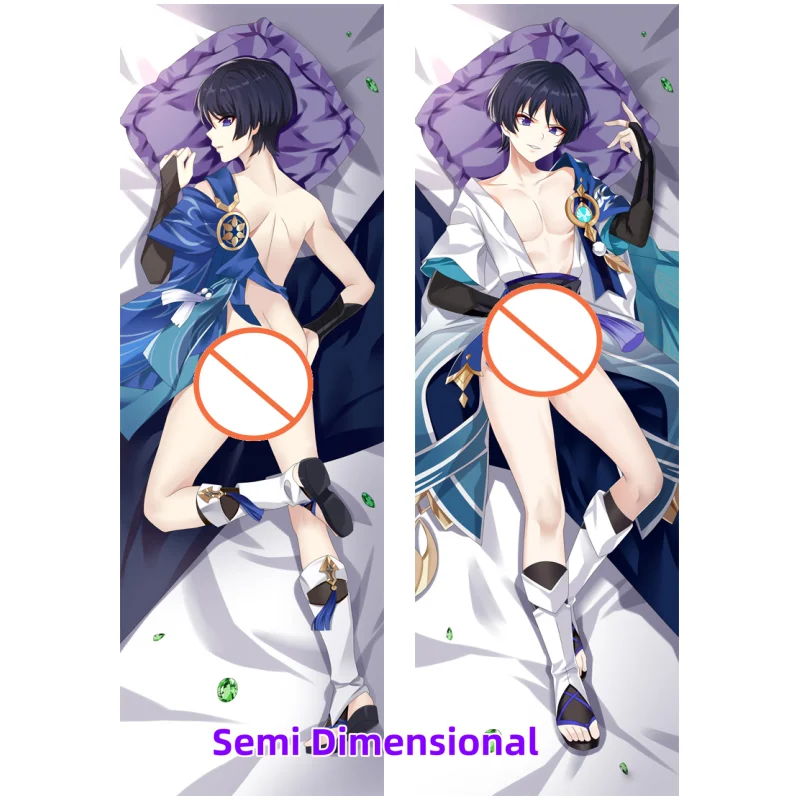 

Dakimakura Anime Genshin Impact Wanderer Double-sided Print Of Life-size Body Pillowcase Gifts Can be Customized
