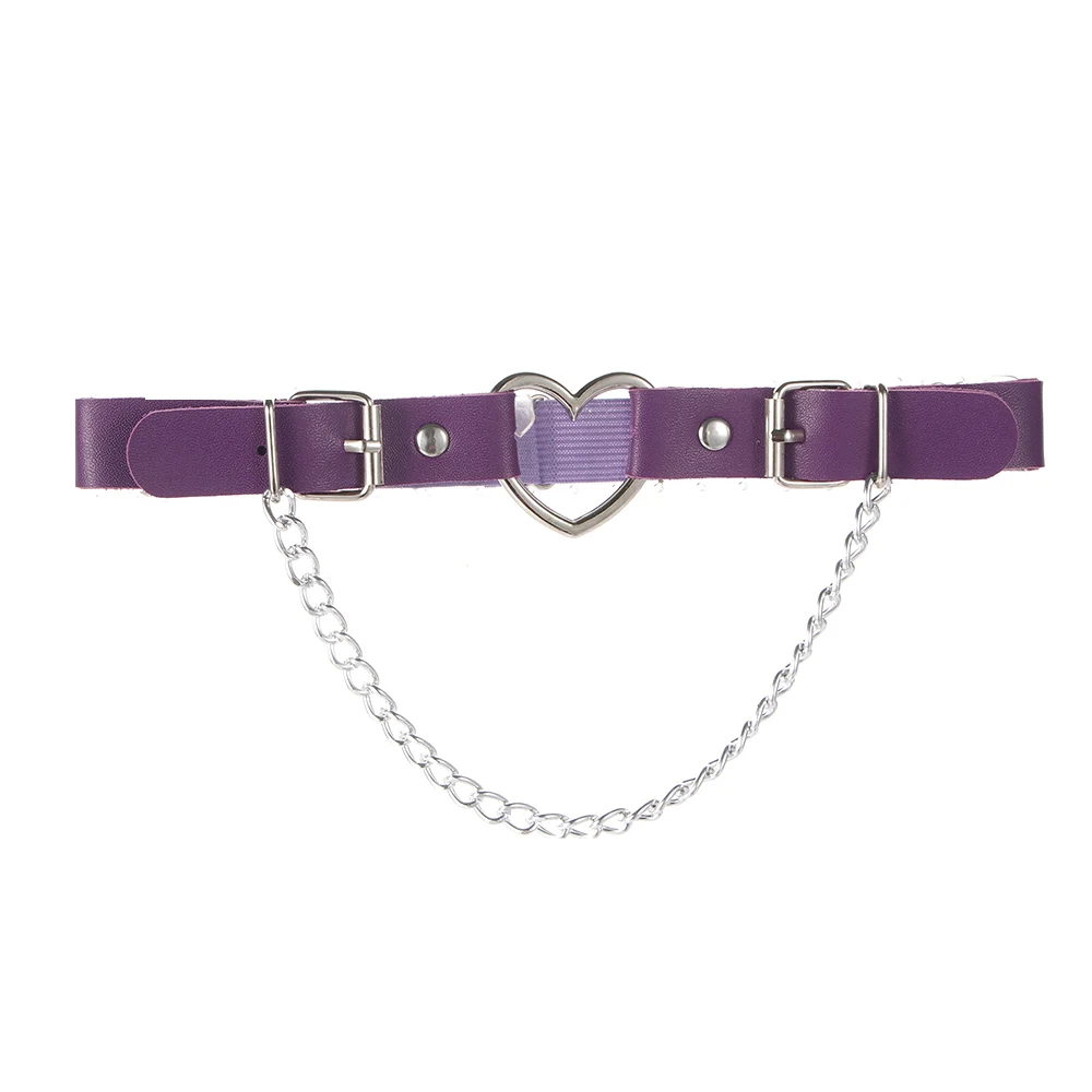Sexy Verstelbare Ketting Dij Ring Been Jarretellegordel Been Harnas Hart Jarretellegordel Mode Accessoires PU Leer Vrouwen Bretels