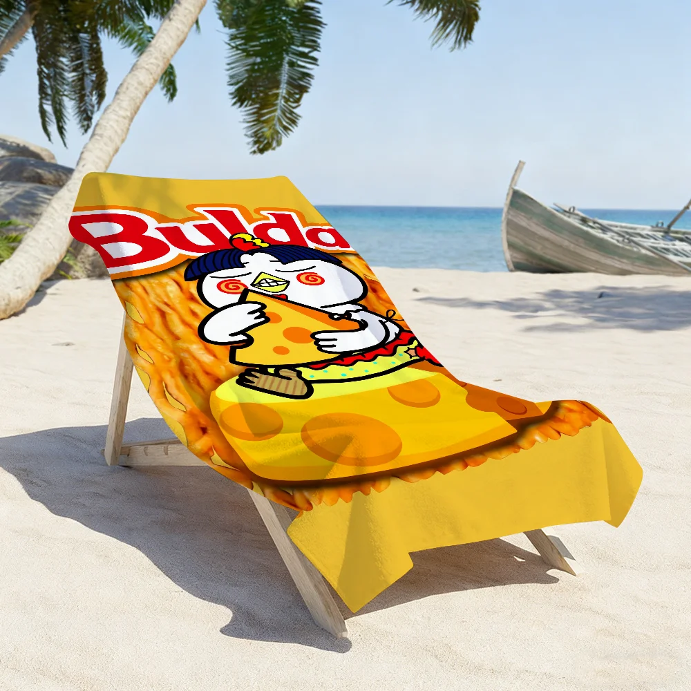 K-Kwaii Cartoon B-Buldak R-Ramen-S Towel Quick Dry Soft Yoga Swimming Fitness Mountain Climbing Large Beach Towels