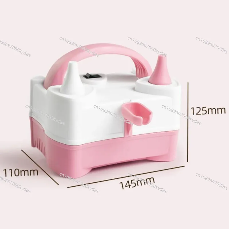 Electric Two Hole Balloon Pump Portable Birthday Party Balloon Inflation Tool Desktop Mini Inflator 220V 400W
