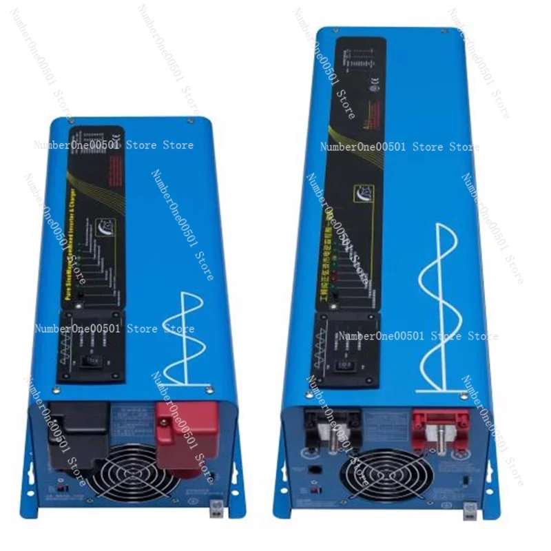 5000 واط موجة جيبية نقية عاكس الطاقة شاحن ل RV 48 فولت تيار مستمر إلى 220 فولت التيار المتناوب الثقيلة محول التردد المنخفض مع شحن مزدوج