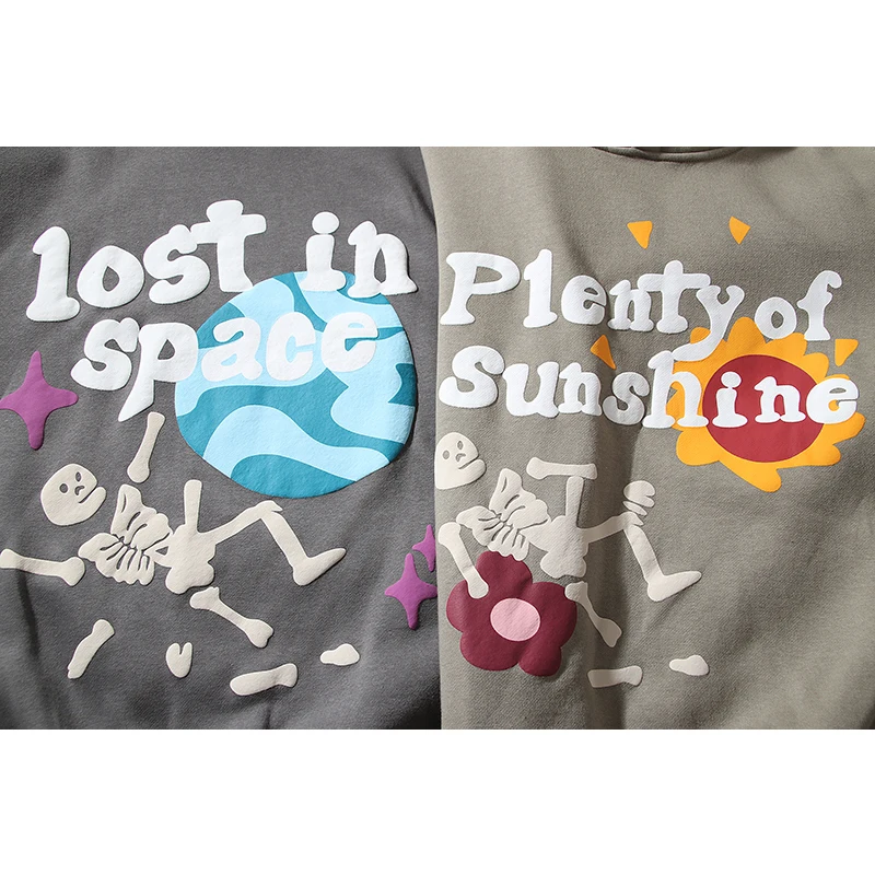 Plenty of Sunshine Hoodies for Men Autumn Fleece Streetwear Men\'s Hoodie 2 Colors