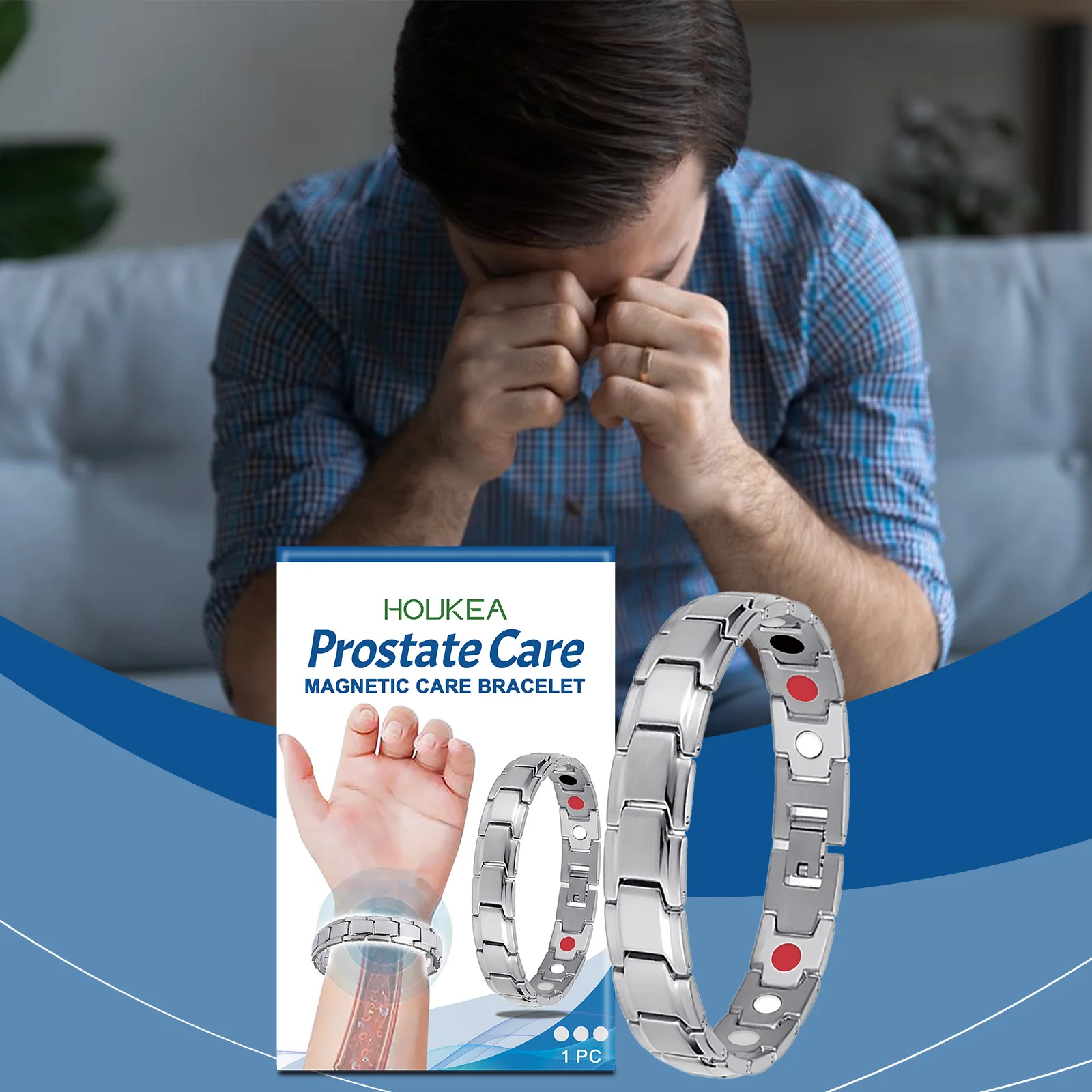 

The Prostate Care Bracelet Helps Improve Prostate Health And Is Suitable For Adult Men. Continuous Use Restores Physical Health