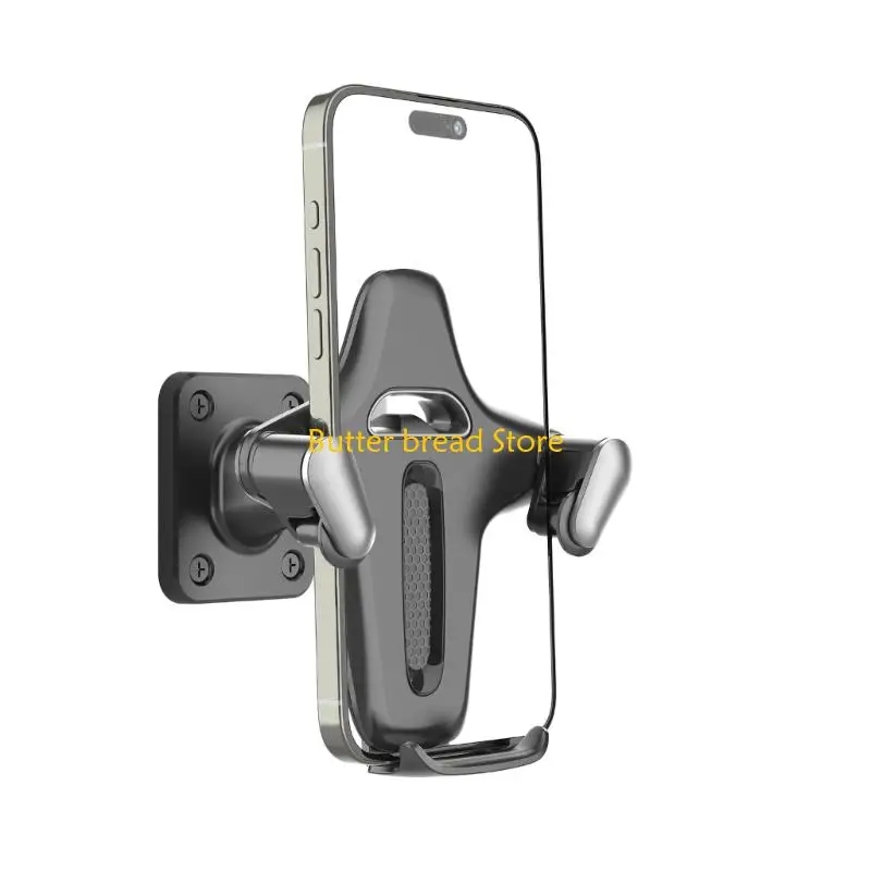 W89C Wall Mount Phone Holder Universal Adjustable 360 Degree Rotation For Kitchen Bathroom