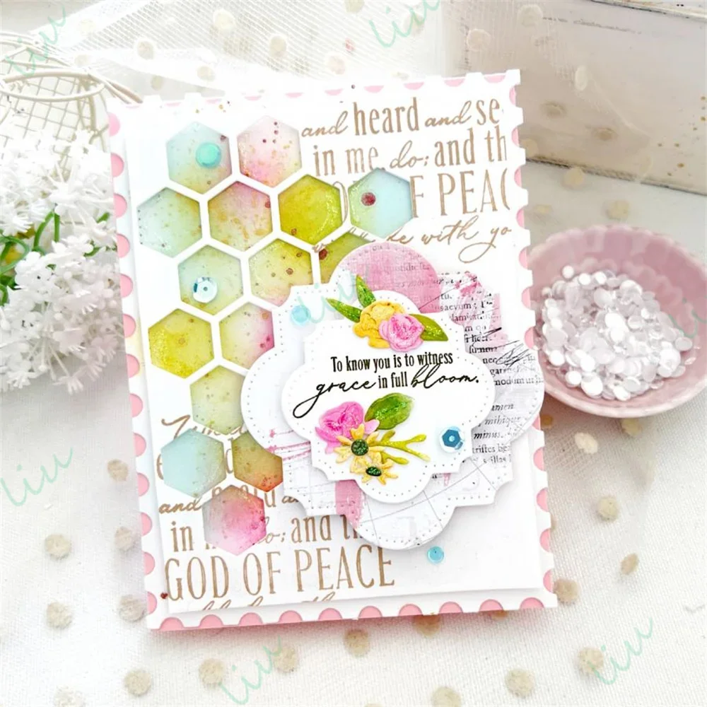 2025 Nuly Metal Cutting Dies for DIY Scrapbook Holiday Greeting Card Album Handmade in the Meadow Stencil Collection (Set of 6)