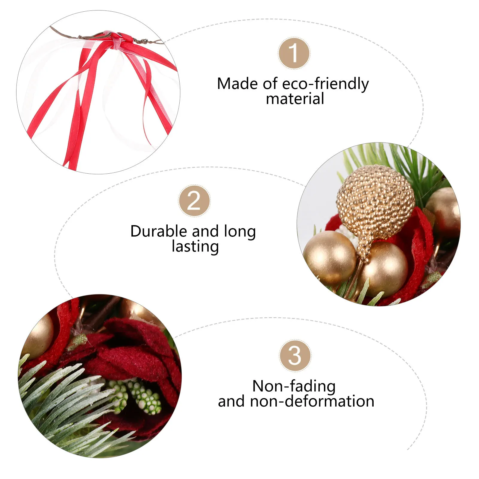 

Wreath Hairband for Women and Featuring Simulated Garland Bell Pine Cone Accents Perfect Costume Accessory for Holiday