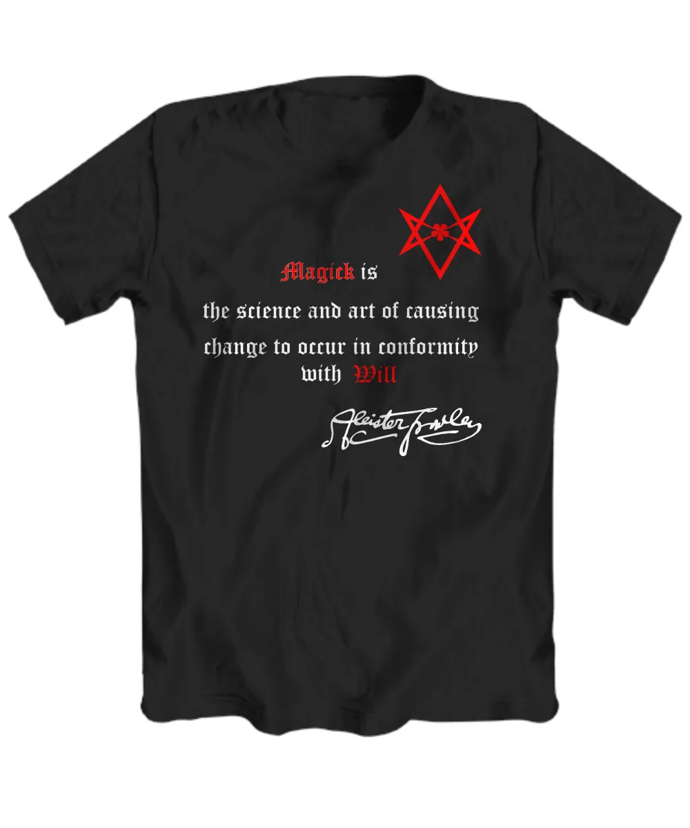 Thelema shirt - Magick is definition Aleister Crowley - Unicursal Hexagram tee