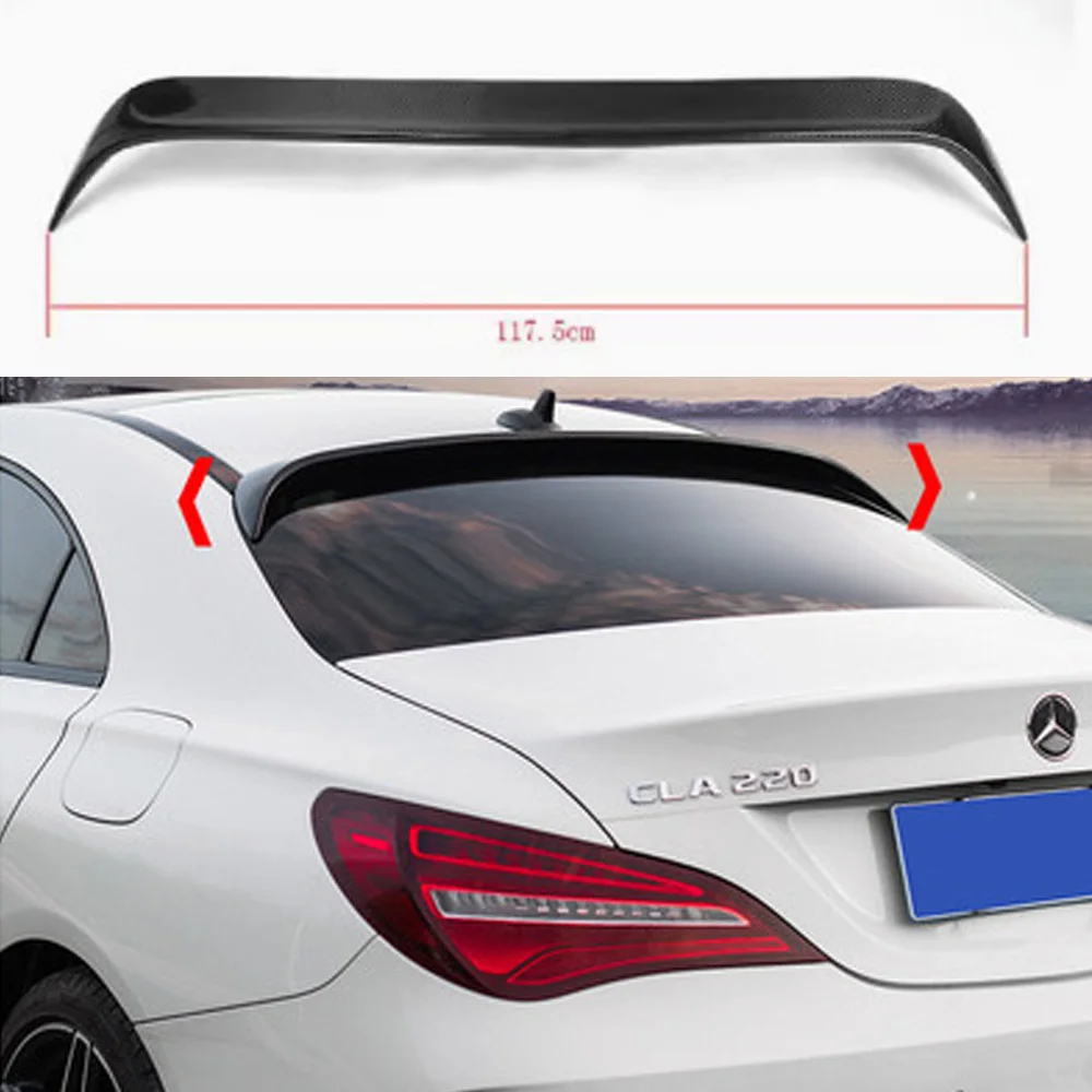 

Black Spoiler Wing For Mercedes Benz C117 CLA250 260 CLA45 Spoiler Top Wings Black Lip Body Kit Splitter Trunk Trim Affix Stick'