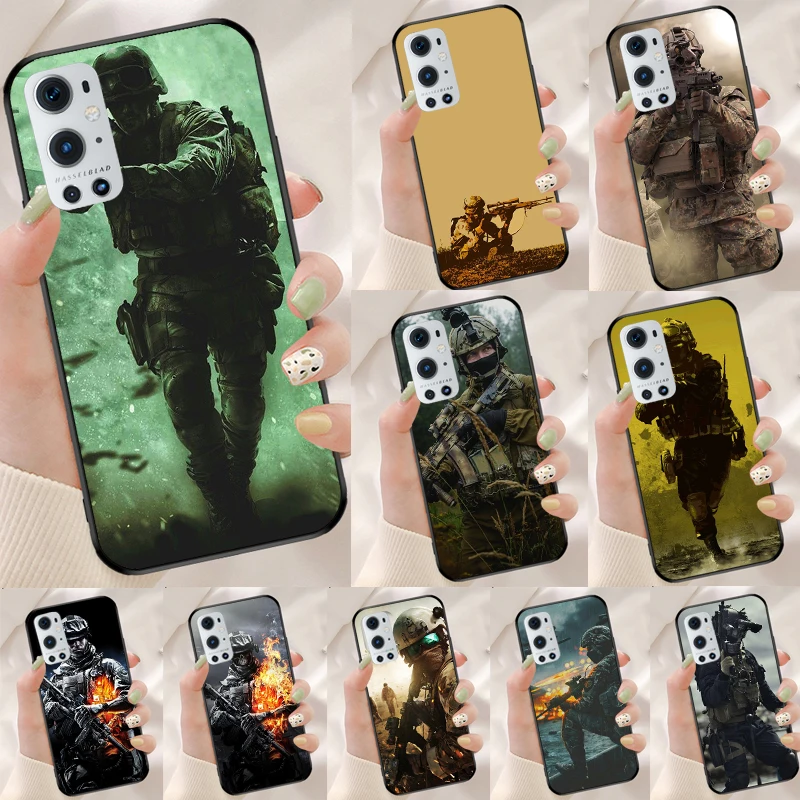 Hot Army soldier For Realme 10 11 Pro Plus GT Neo 5 2T C55 C35 C33 C31 C30 C21Y OnePlus Nord 3 CE 2 Lite Case