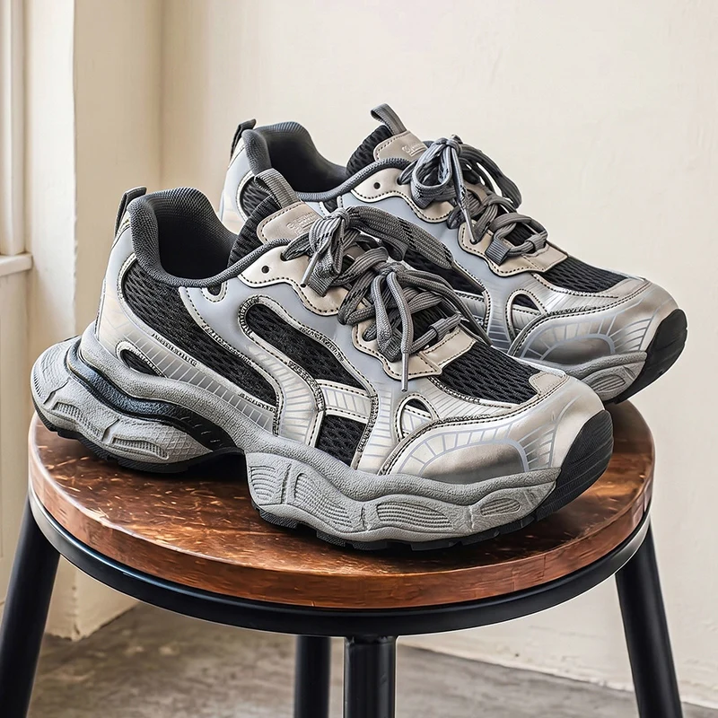 2026 New Fashion Chunky Sneakers Men Women Versatile Casual Dad Shoes Trendy Platform Sports Footwear Zapatillas Hombre