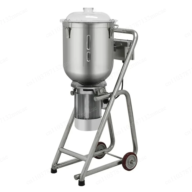 For Milkshake Fruit Vegetable Ice Crusher with Stand Commercial Smoothie Blender Machine High Power Mobile Cart