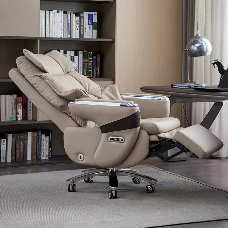 Genuine leather intelligent electric boss chair Modern multifunctional office furniture comfortable gaming chair ergonomic chair