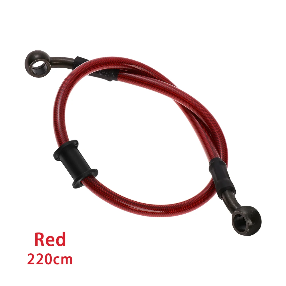 Braided Radiator Tube 500mm To 2200mm Clutch Hydraulic Pipe Reinforced Motorcycle Brake Line Oil Hoses