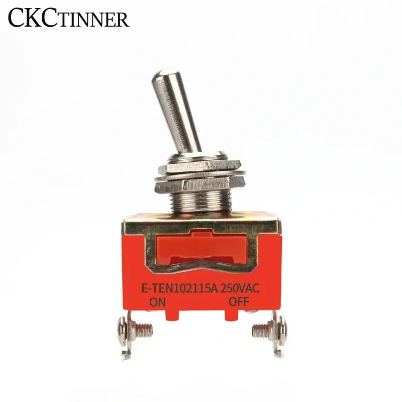 1PCS Power Rocker Toggle Switch  E-TEN 1321 1221 1322 1021 1122 1121 15A /250VAC  Miniature Toggle Switches orange