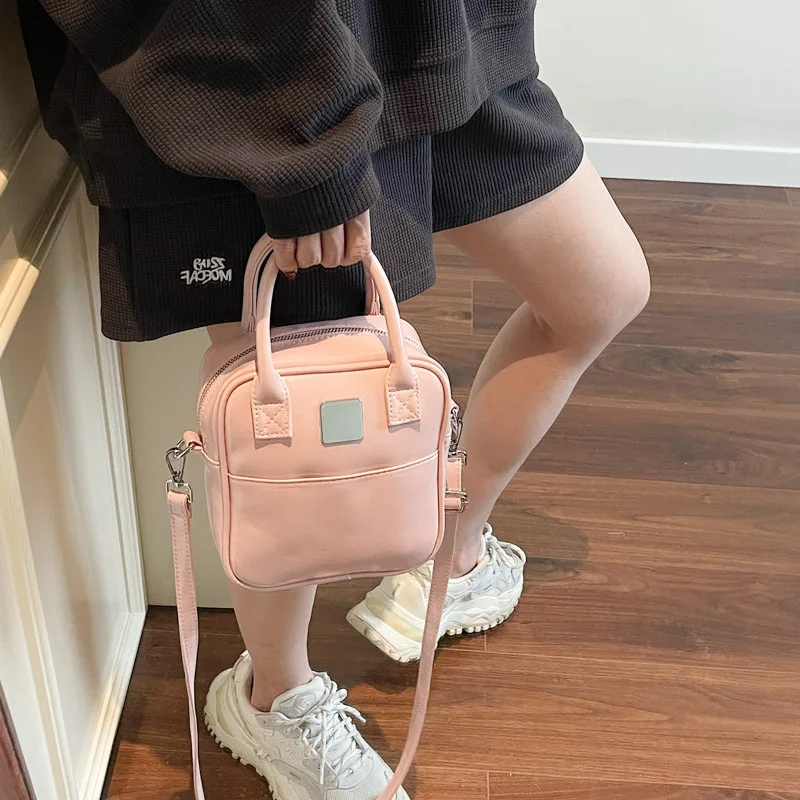 مجموعة حقيبة ظهر وحقائب كتف لعام 2025، محفظة كاجوال فاخرة للنساء، حقيبة متعددة الاستخدامات من اليوم إلى الليل، حقيبة حبال بسيطة، محكم #4