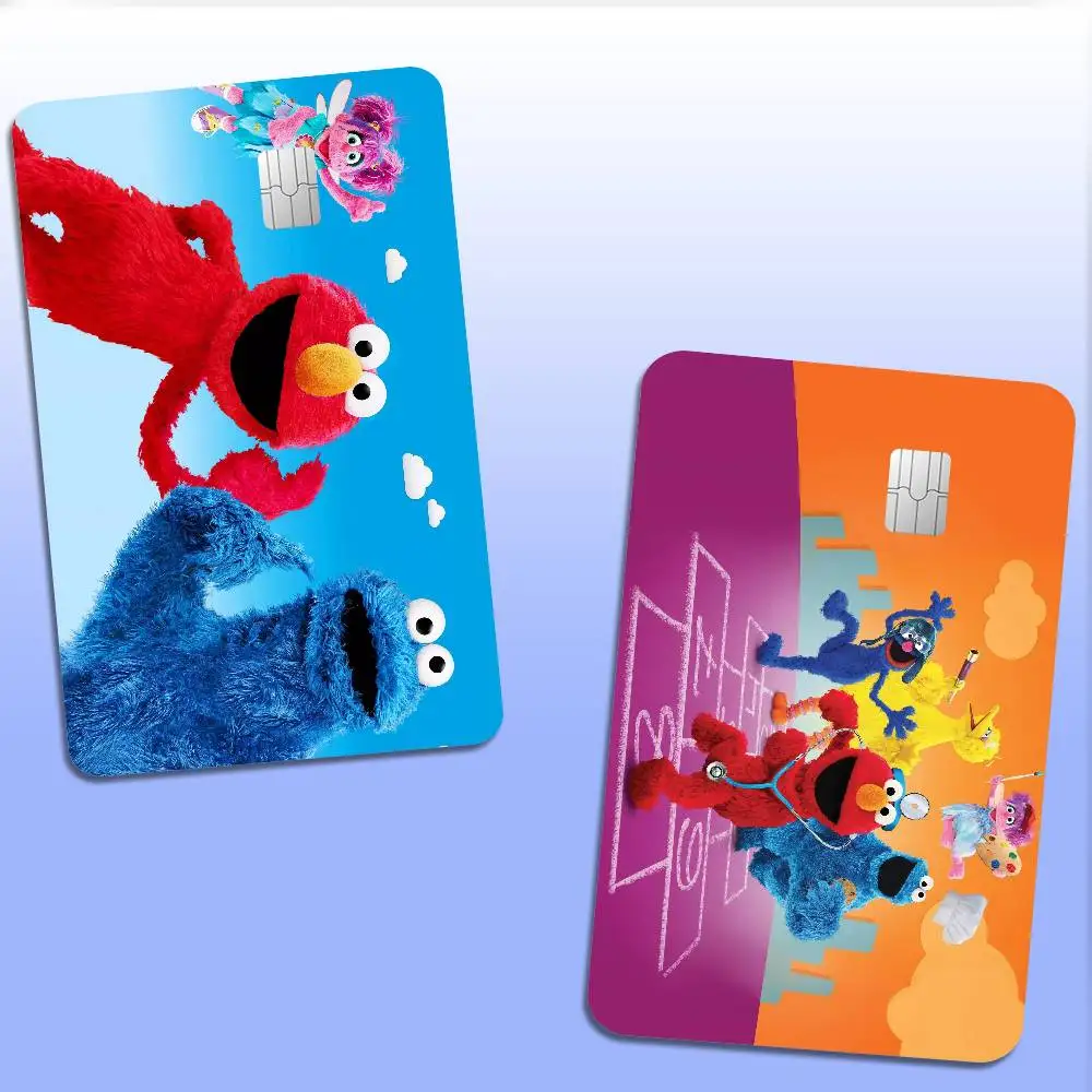 S-Sesame S-Street Theme 100% Hot Sale Amine Credit Debit Bank Card Bus Card Film Skin Sticker