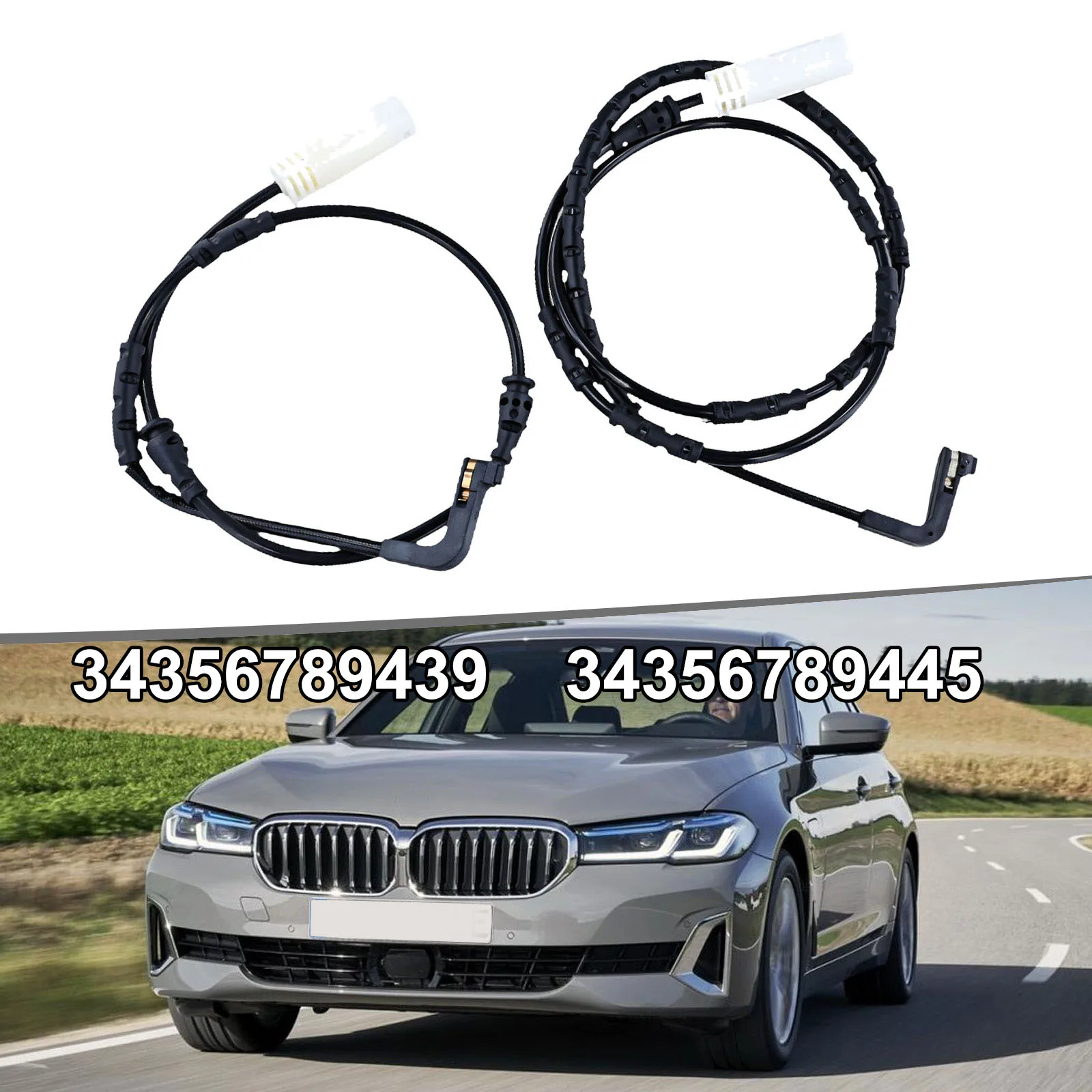 Brake Pad Sensor for BMW E90 E91 1 3 Series OEM Part 34356789439 34356762252 Front & Rear Wear Sensor Replacement