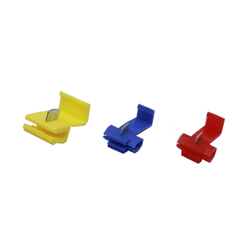 【10PCS】Quick Splice Wire Connector AWG22-18 Without Breaking Cable Insulated Crimp Quick Splice Electrical Terminals