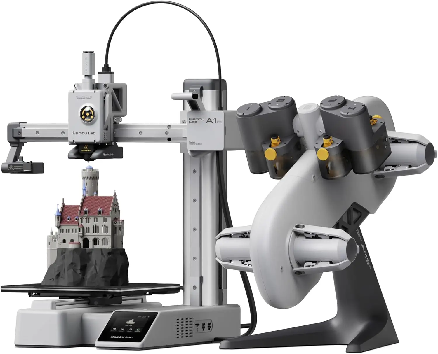 Multi Color 3D Printing AMS Lite MakerWorld Model Library High Speed Precision Ready Use Quiet