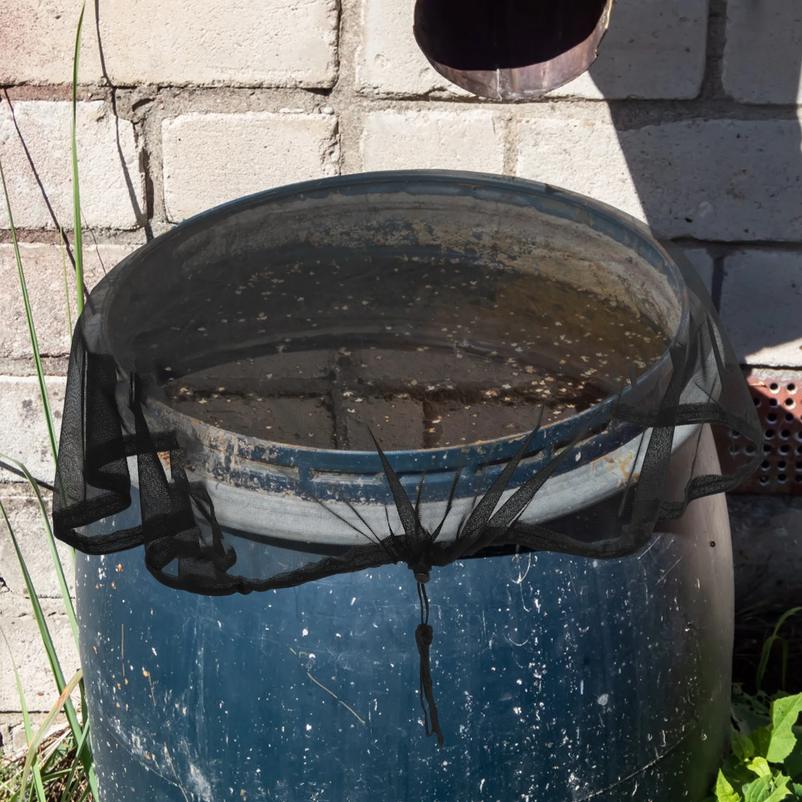 

1PCS Rain Barrel Cover Durable Mesh Protective Net Garden Bucket Filter Leaves Insect Proof Outdoor Water Tank Home Supplies