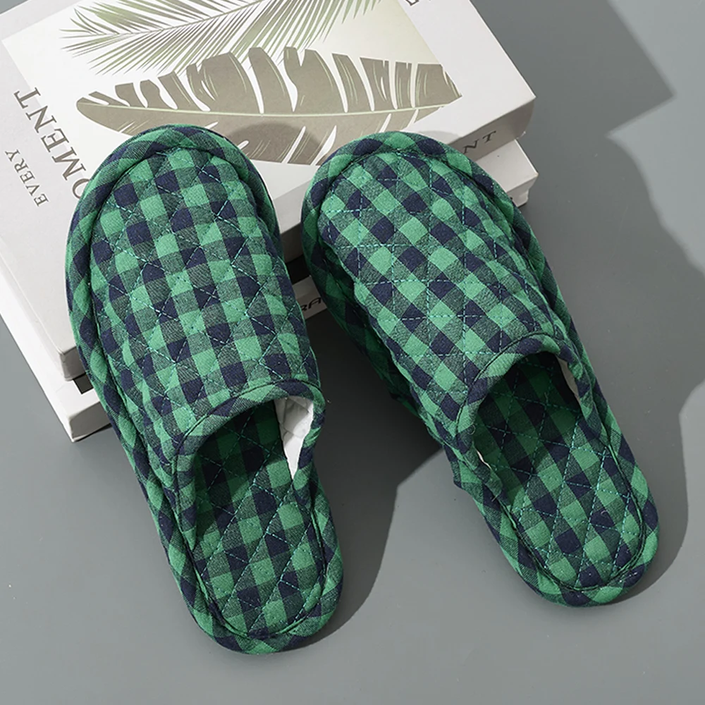 

Fashion Home Slippers Lightweight Warm Women Slippers Soft Bottom Antislip Cotton Floral Floor Shoes Indoor Home Couple Shoes