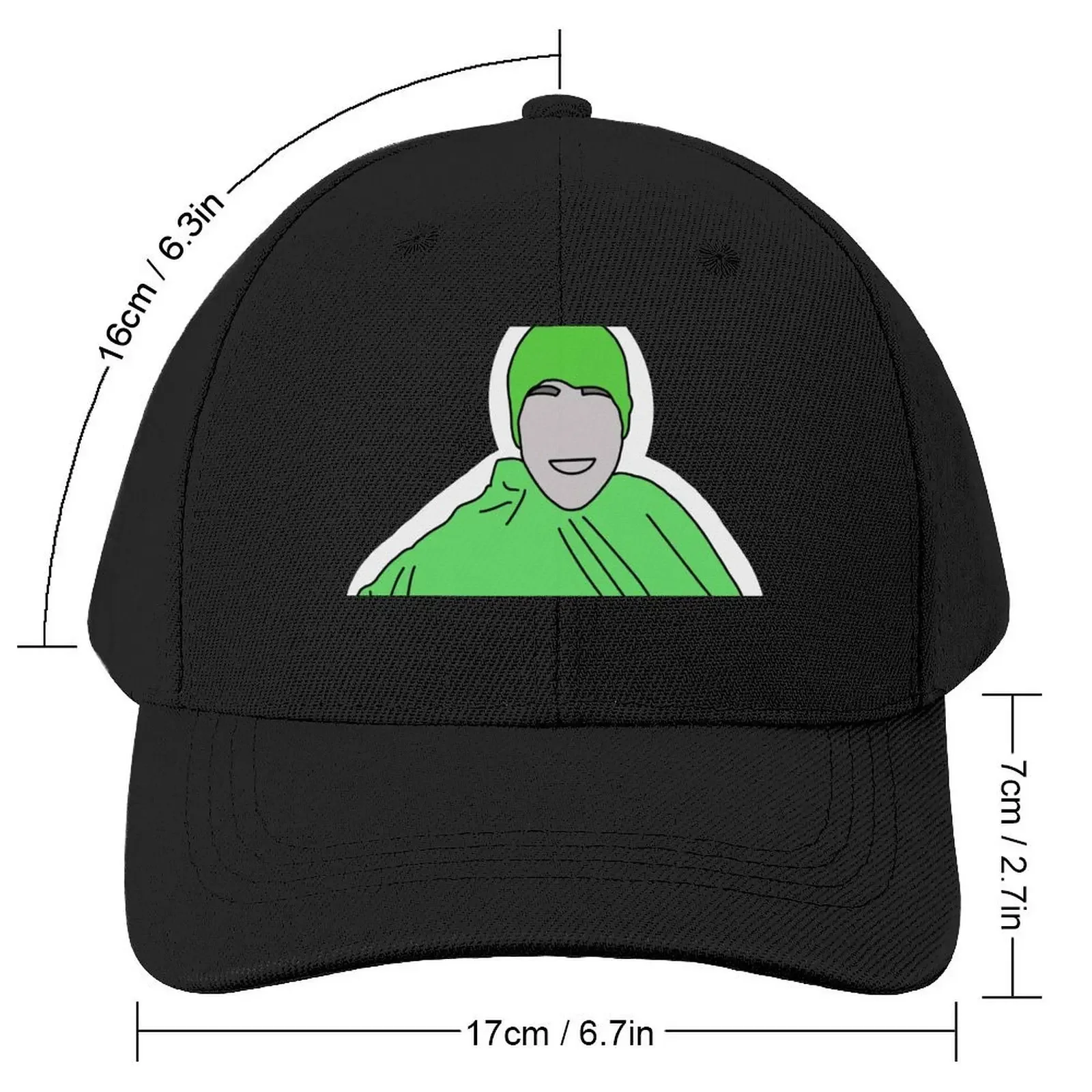 Jenna Marbles Green Screen Baseball Cap Fashion Beach Golf foam party Hat Caps Male Women's