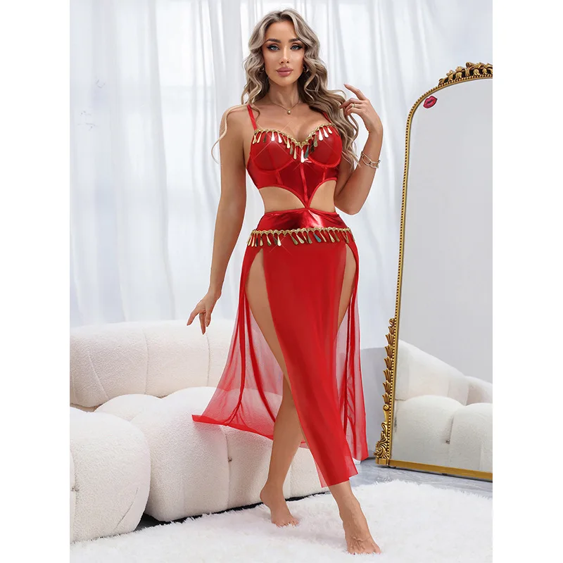 

Cross-border exotic palace Dunhuang retro sexy underwear women's new fairy air fluttering princess nightdress pure desire wind