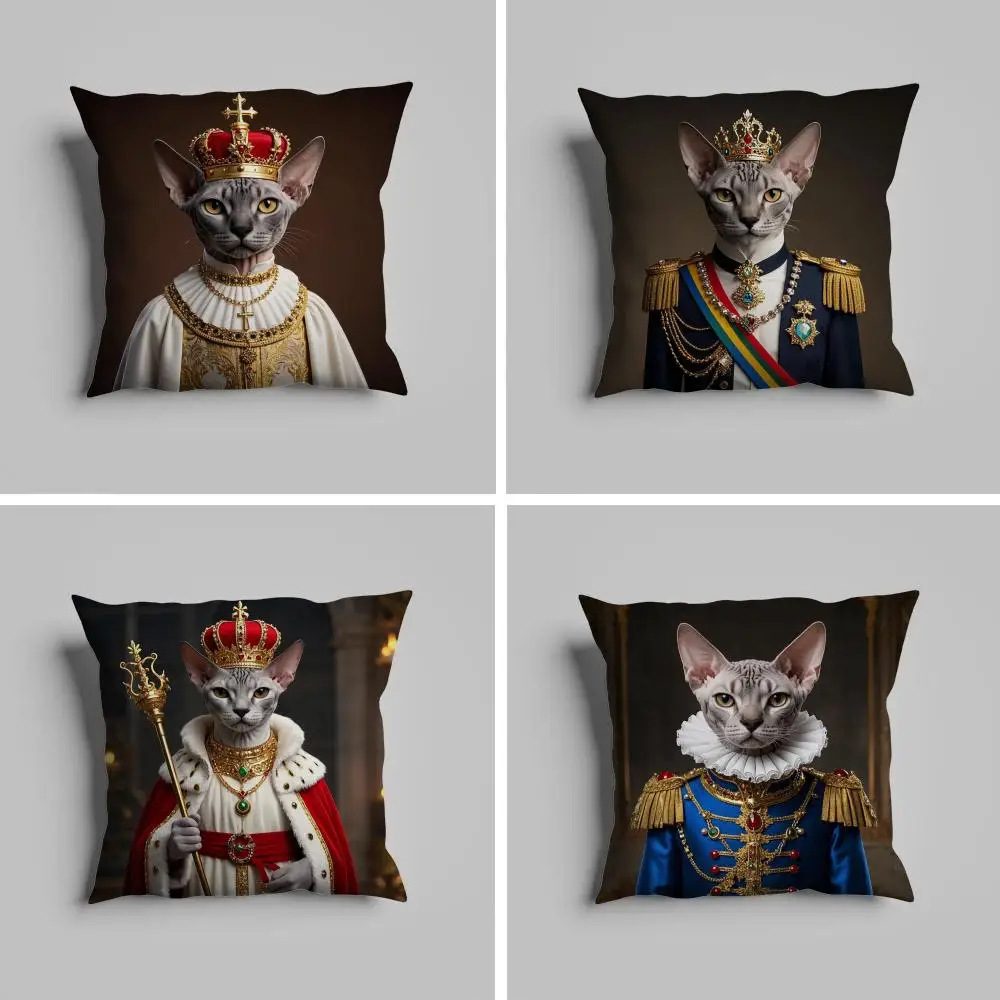 

Sphynx cat Pillow Case luxurious home office, sofa decorative Multi sized car seat cushions, pillowcases