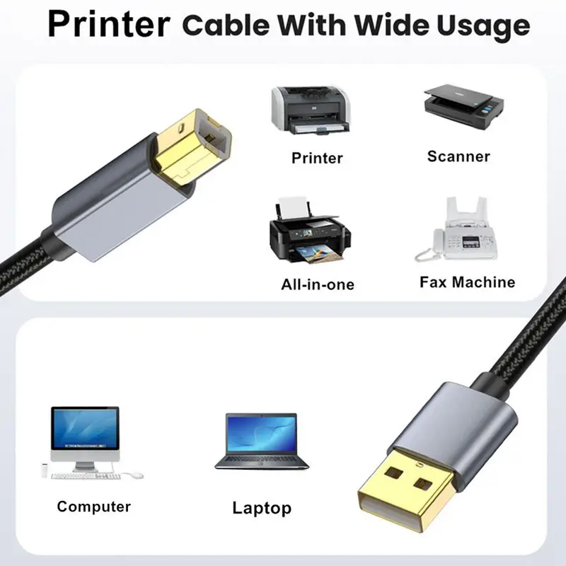 เครื่องพิมพ์ AM-BM ตาข่ายฝ้ายสแกนสาย MIDI คีย์บอร์ดอิเล็กทรอนิกส์รุ่น USB2.0หุ้มโลหะชุบทองความเร็วสูง