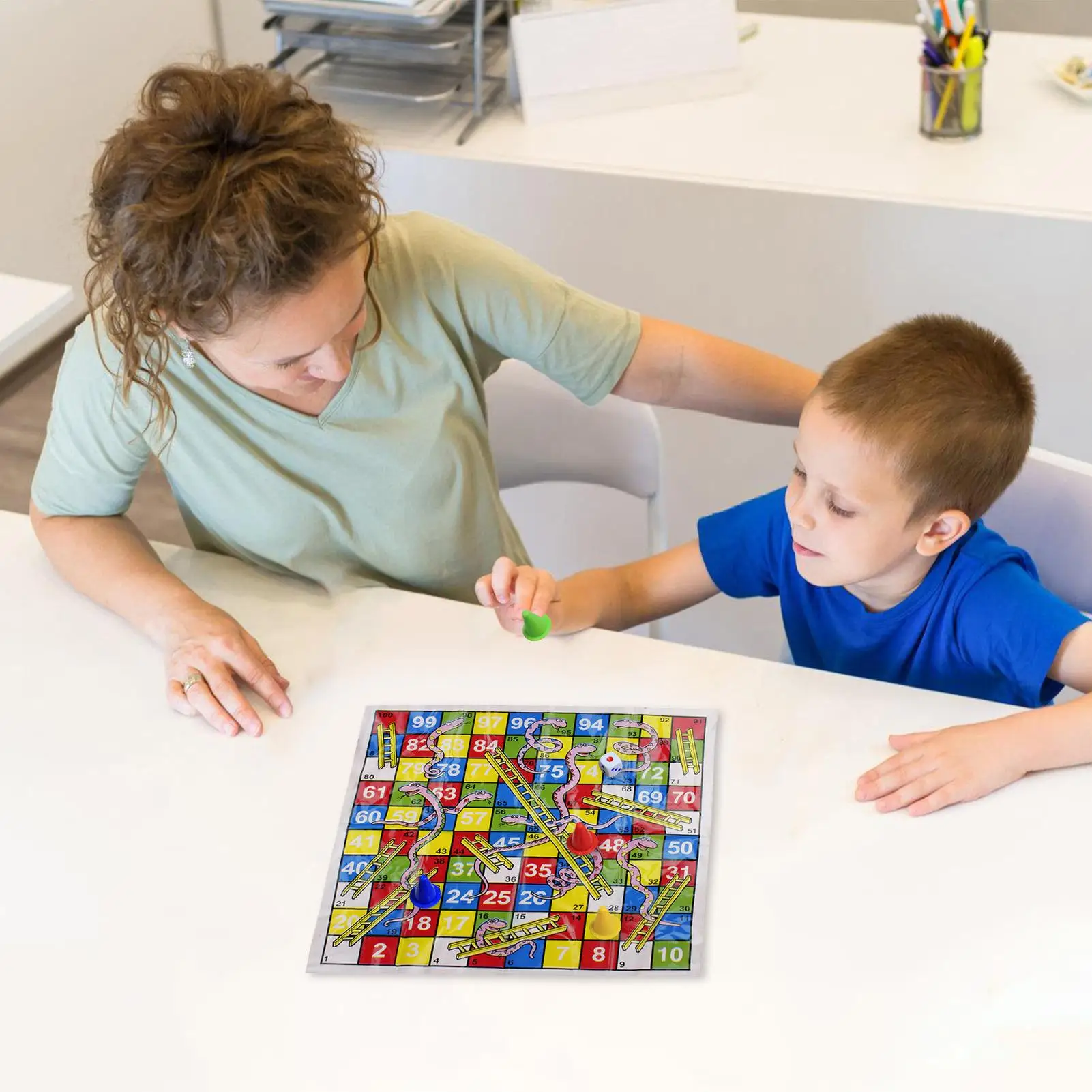 

Snake Game Folding Travel Board Game Fun Portable Chess With Compact Design For Family Kids Parties Travel Activities Enjoyment