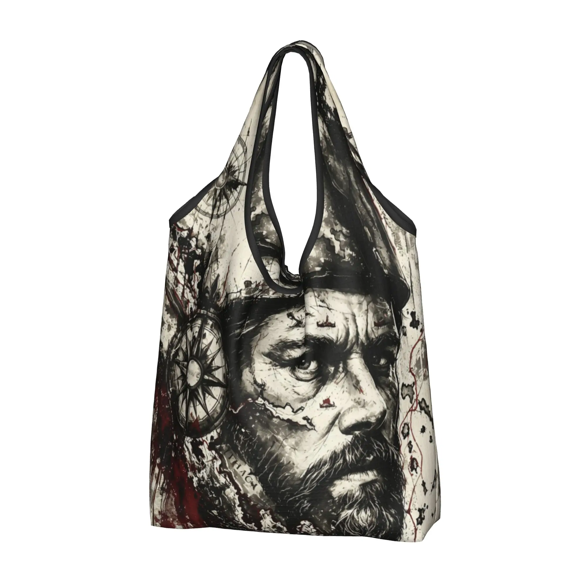 Custom O-Odysseyes Hot Comic Shopping Bag Women Portable Big Capacity Grocery Fantasy  Tote Shopper Bags