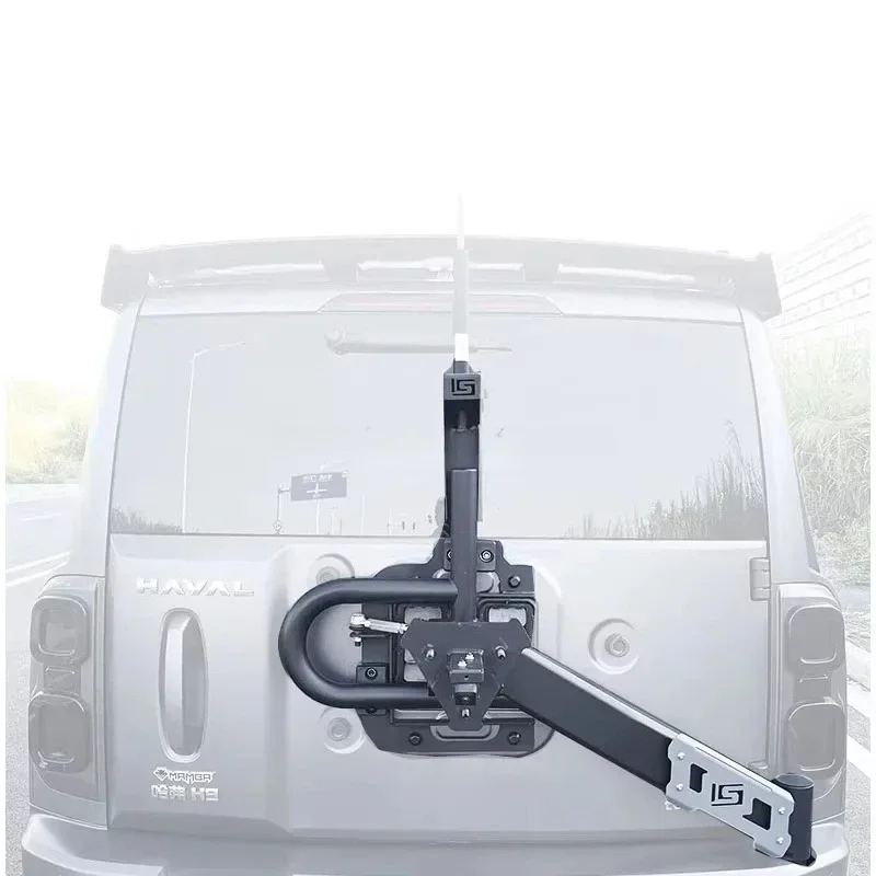 

Off Road Durable Tailgate Mounted Spare Tire Carrier Bracket Heavy Rear Tire Rack for 2025 Haval H9 Accessories