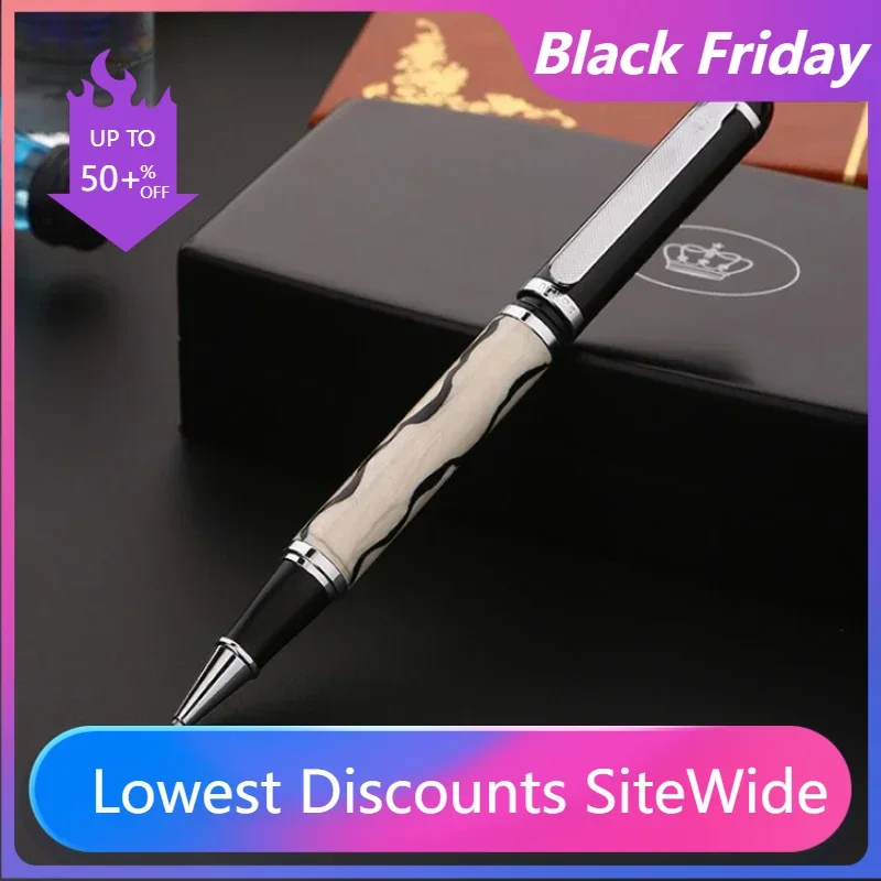 NewDuke Porcelain Gel Pen Luxury Rollerball Pen 0.5mm Black Refill Office School Business Fountain Pen Writing Gift  Stationery