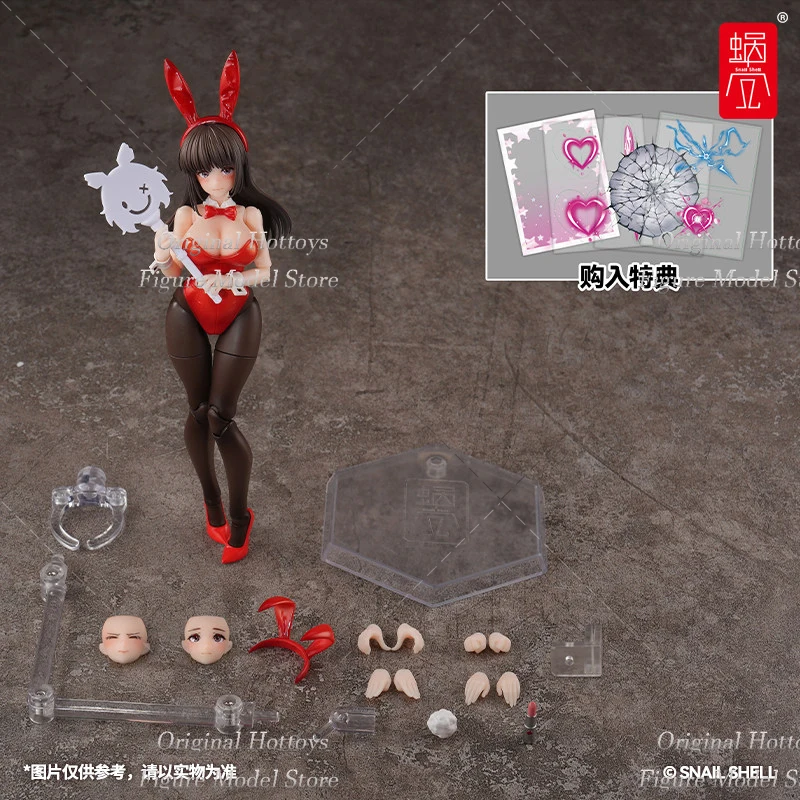 

Snail Shell JK-01 1/12 Scale Female Soldier RENA Red Costume Bunny Girl Full Set 6-inches Action Figure Model Collection