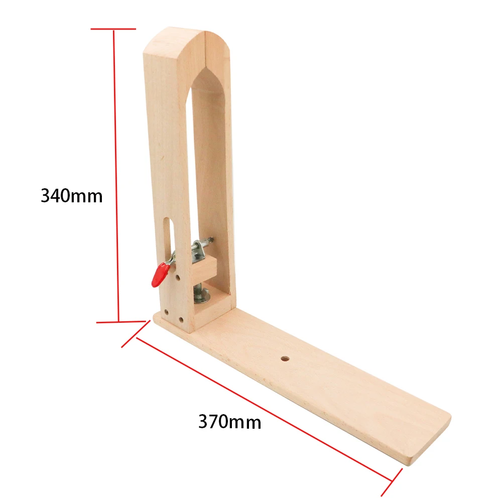 Leather Sewing Clamp Tool – 360° Rotation Stitching Holder With 0-50mm Clamp, Wood & Aluminum For DIY Leathercraft