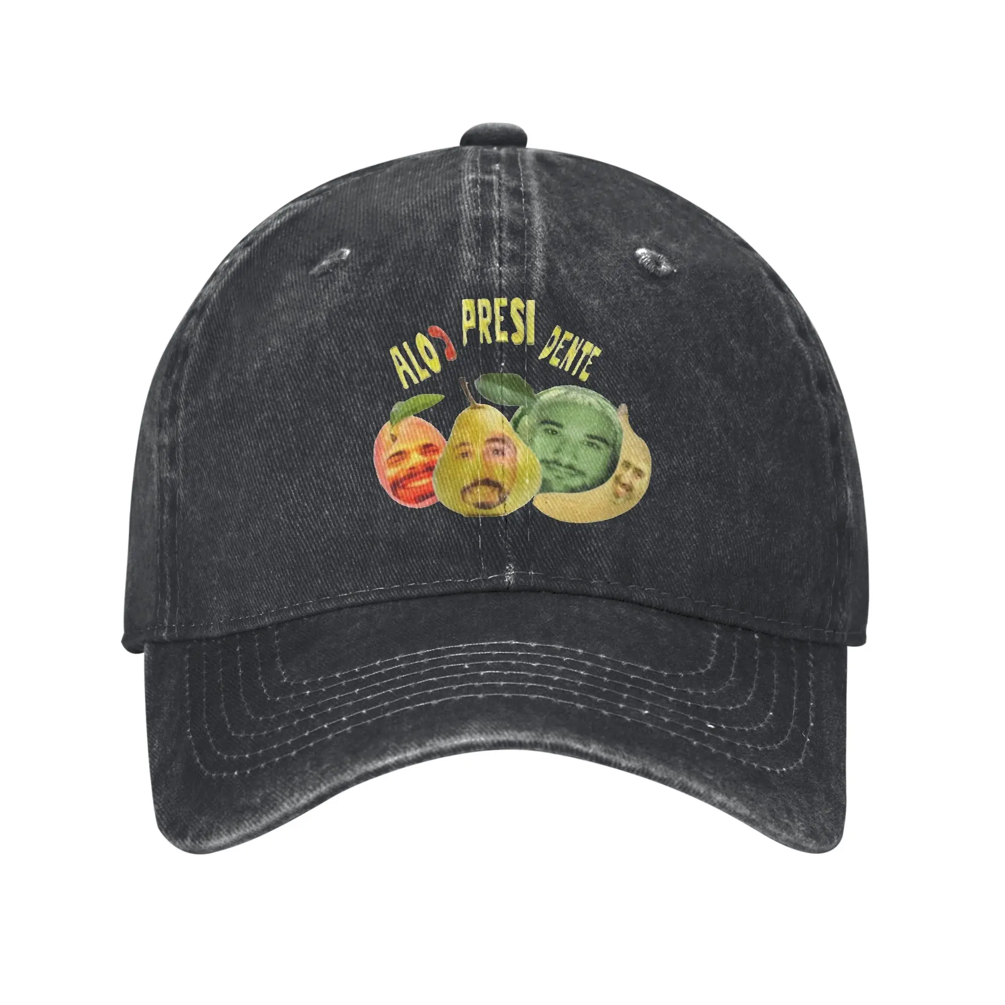 Hello president of illojuan Personalized Retro Denim Washed Baseball Caps Men  Cowboy Sunscreen Hat Hiking Peaked Cap