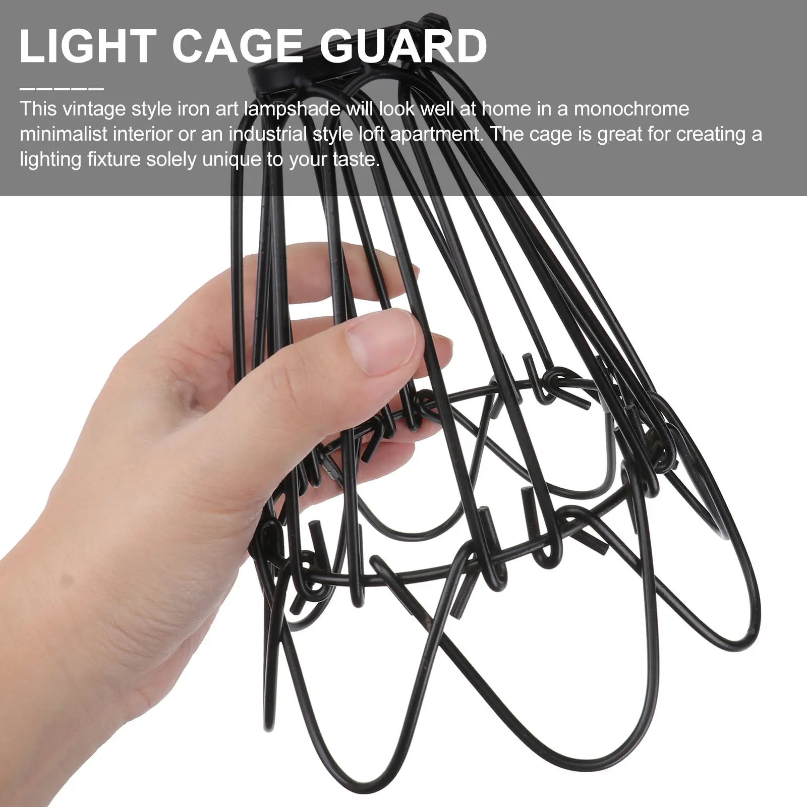 

2Pcs Vintage Iron Art Lampshade Industrial Rustic Style Deformed Flower Petals Light Cage Guard Chandelier Home Lighting