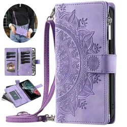A55 A34 A15 A36 A17 5G Zipper Wallet CrossBody Leather Case for Samsung Galaxy A56 Luxury Cover A55 35 A26 A16 06 17 A54 A 55 56