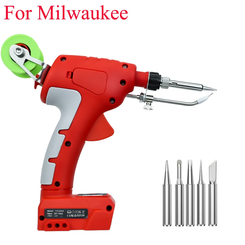 

For Milwaukee 18V Li-ion Battery 75W Cordless Soldering Iron Kit LED Digital Display Soldering Iron Torch DIY Home Repair Tools